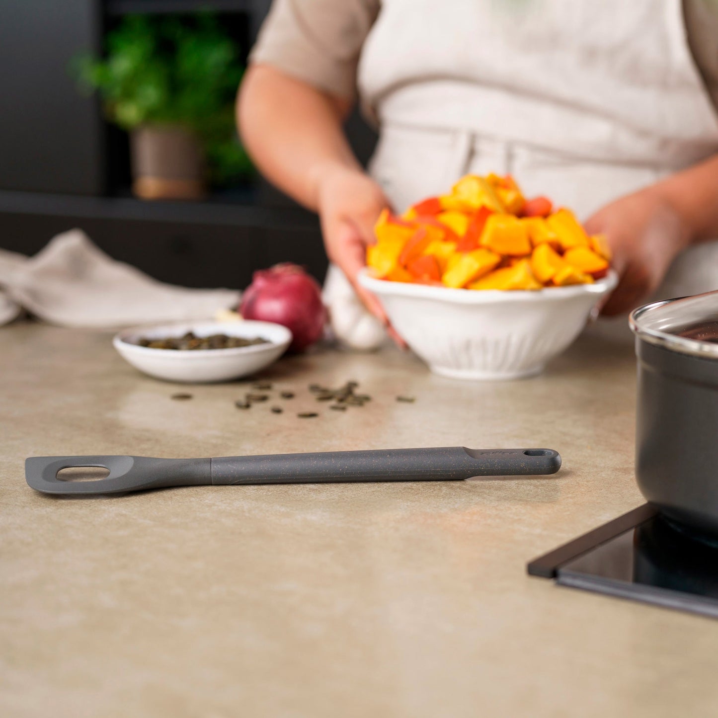 Angled Mixing Spoon