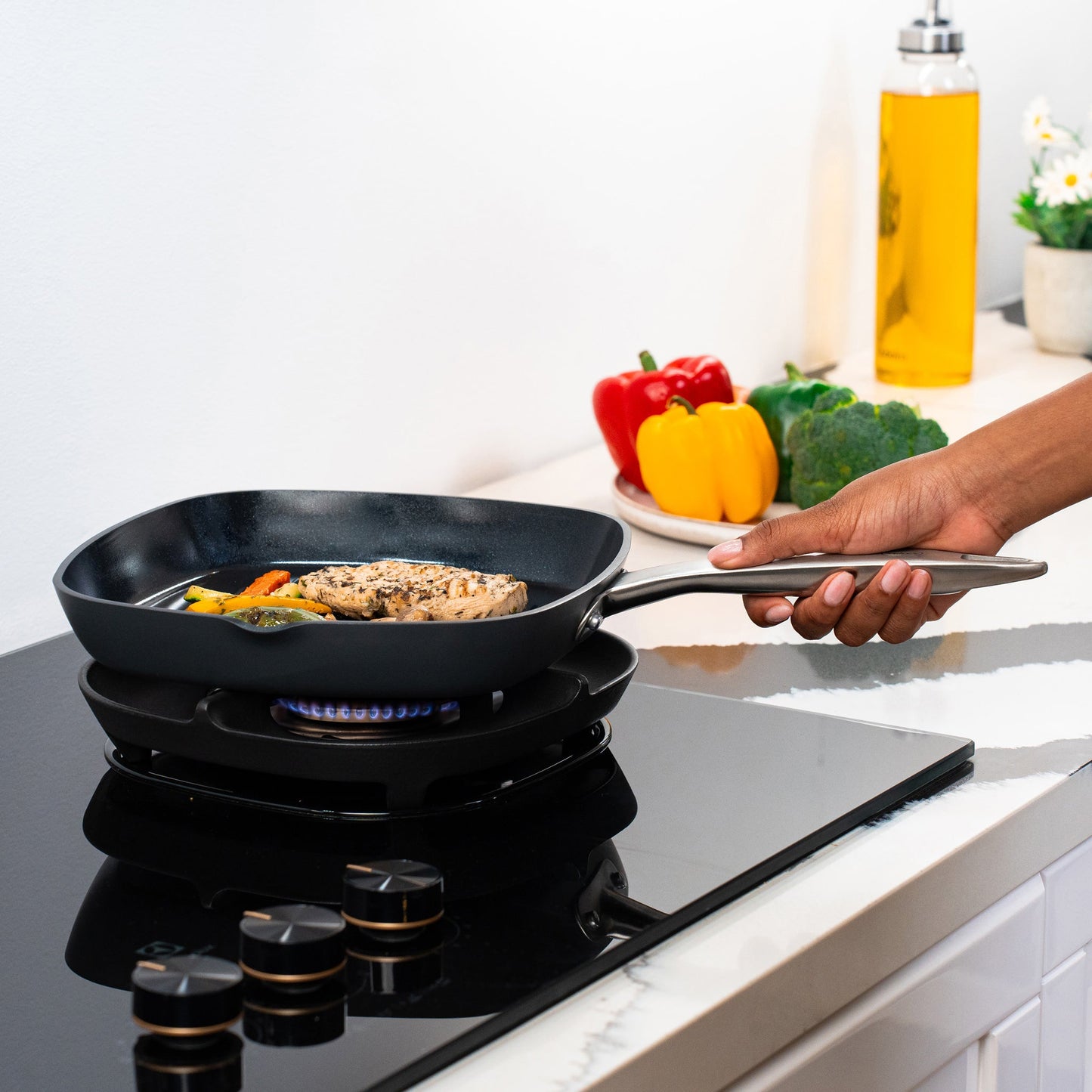 Ultimate Pro Ceramic Square Grill Pan