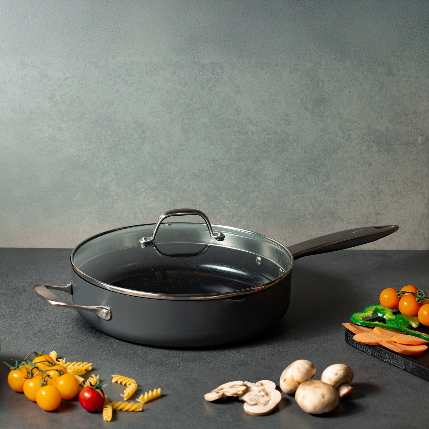 Ultimate Pro Ceramic Saute Pan With Lid