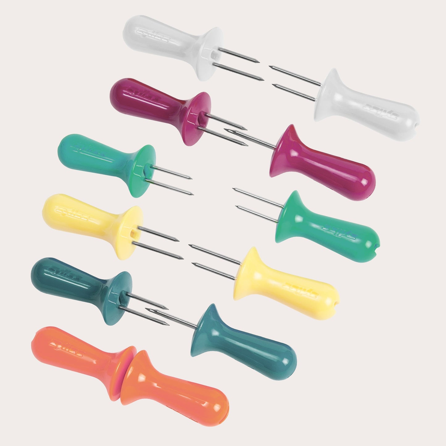 Opaque interlocking corn holders six