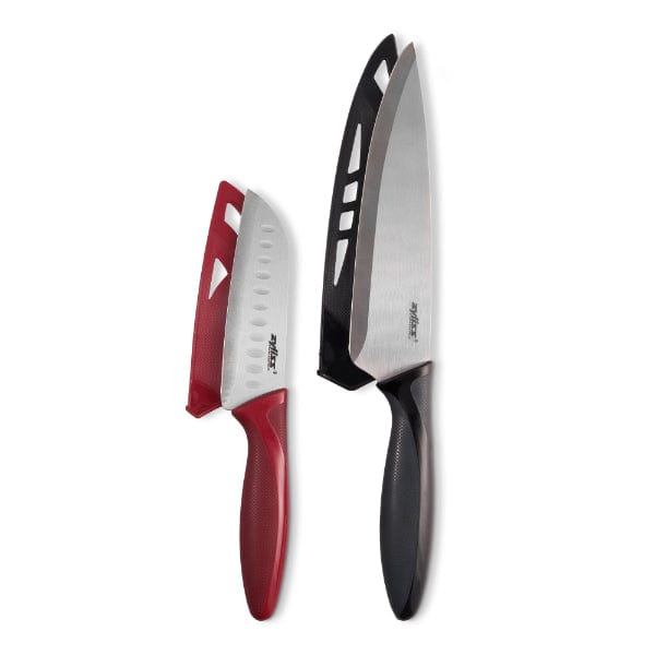 2 Piece chef and santoku knife set
