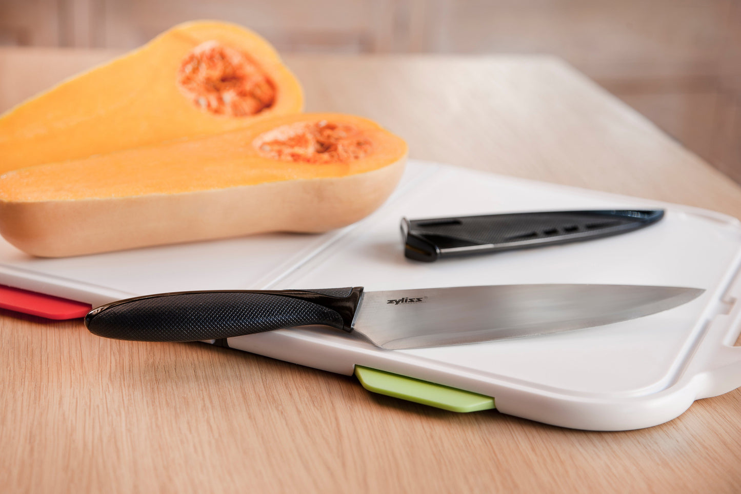 Chefs knife with sheath stainless steel blade