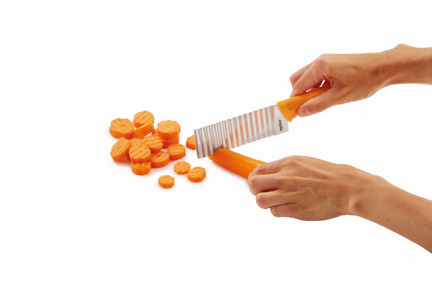 Crinkle cut knife potato and vegetable cutter