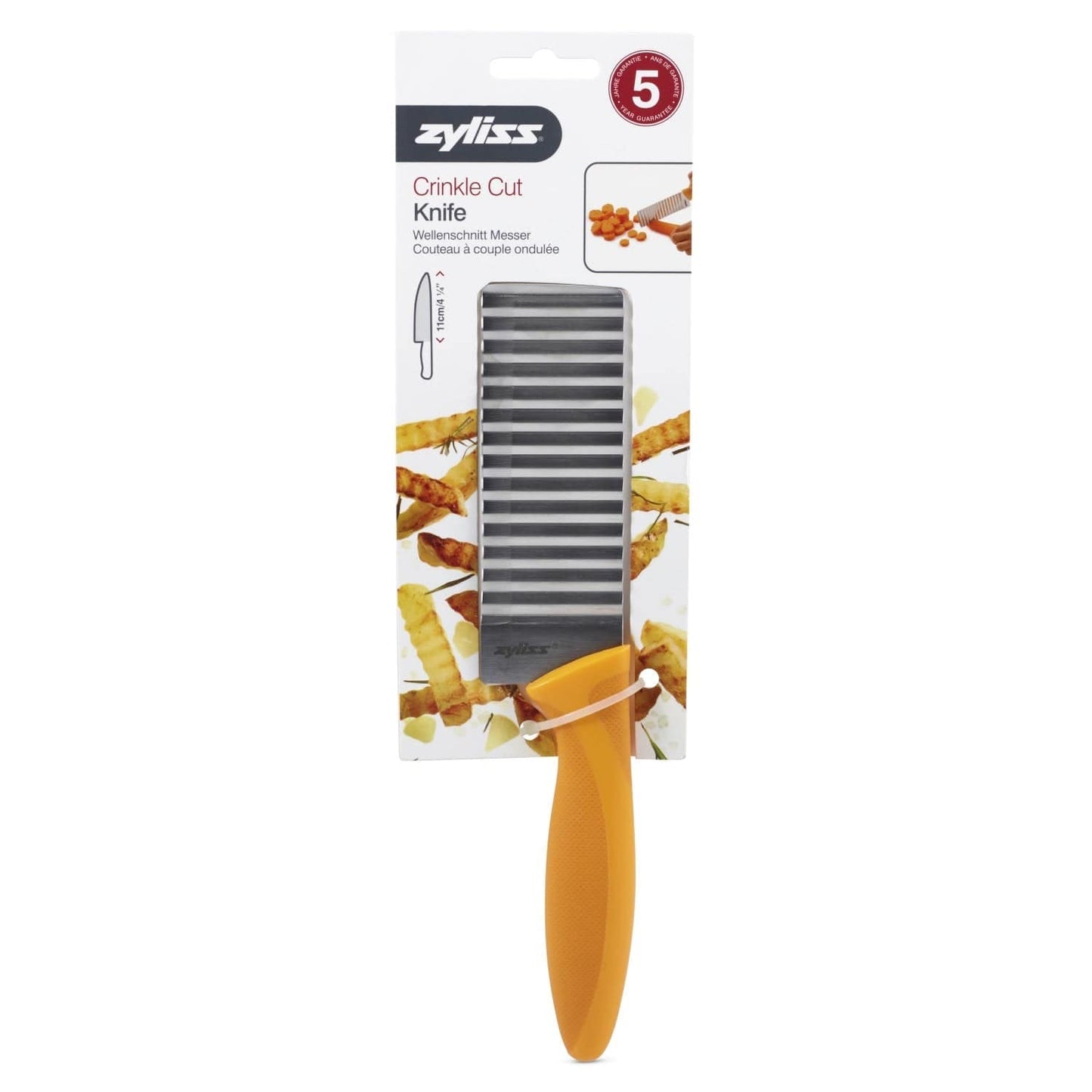Crinkle cut knife potato and vegetable cutter