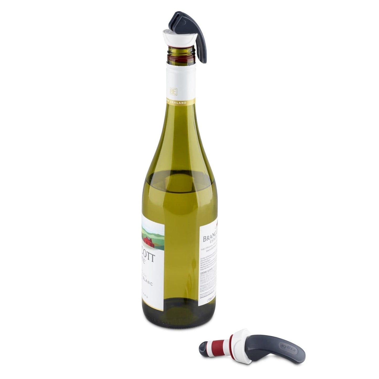 Bottle stoppers grey red