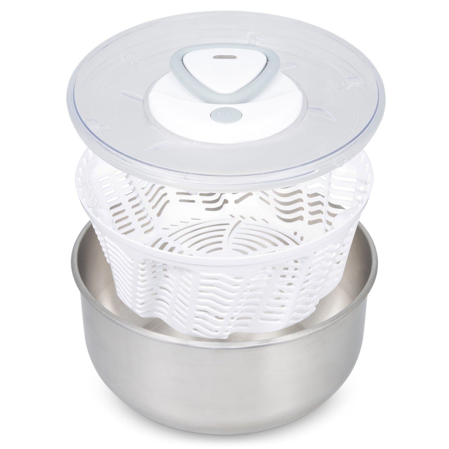 Easy Spin 2 Stainless Steel Salad Spinner