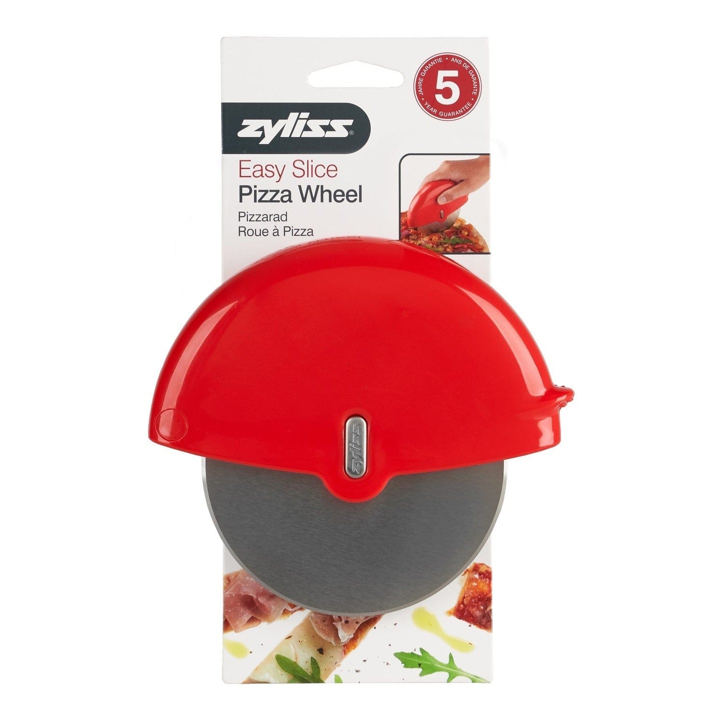 Pizza cutter wheel and slicer
