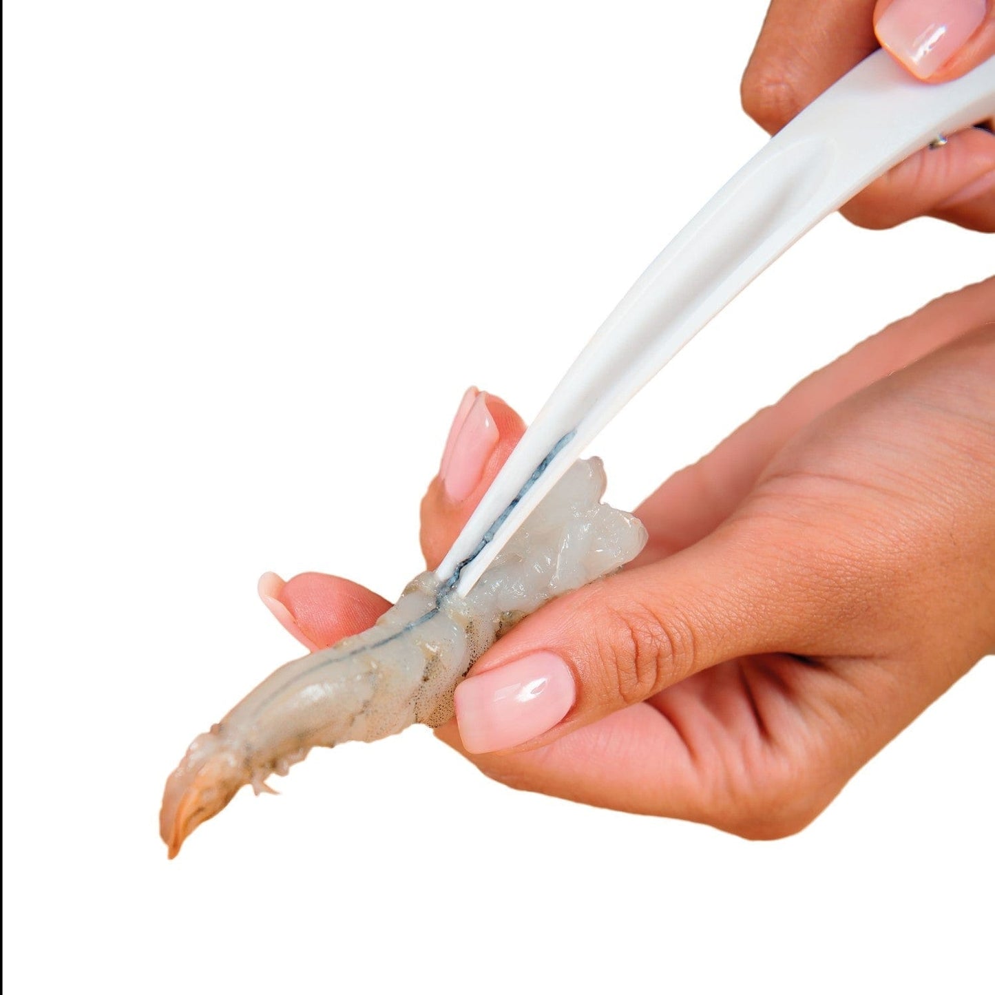 Prawn shrimp tool deveiner sheller with non slip handle