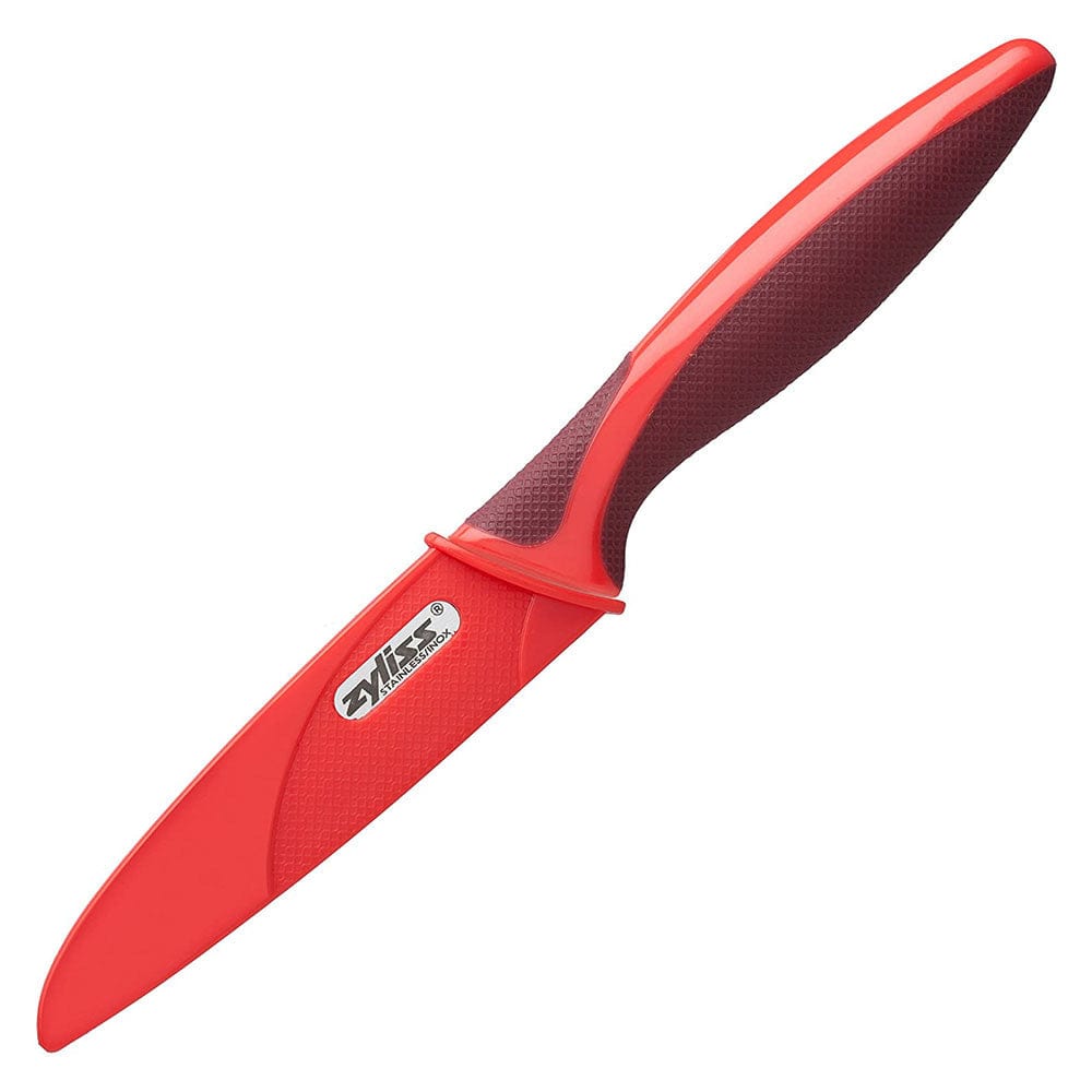 Serrated Paring Knife With Sheath Cover 4 inch