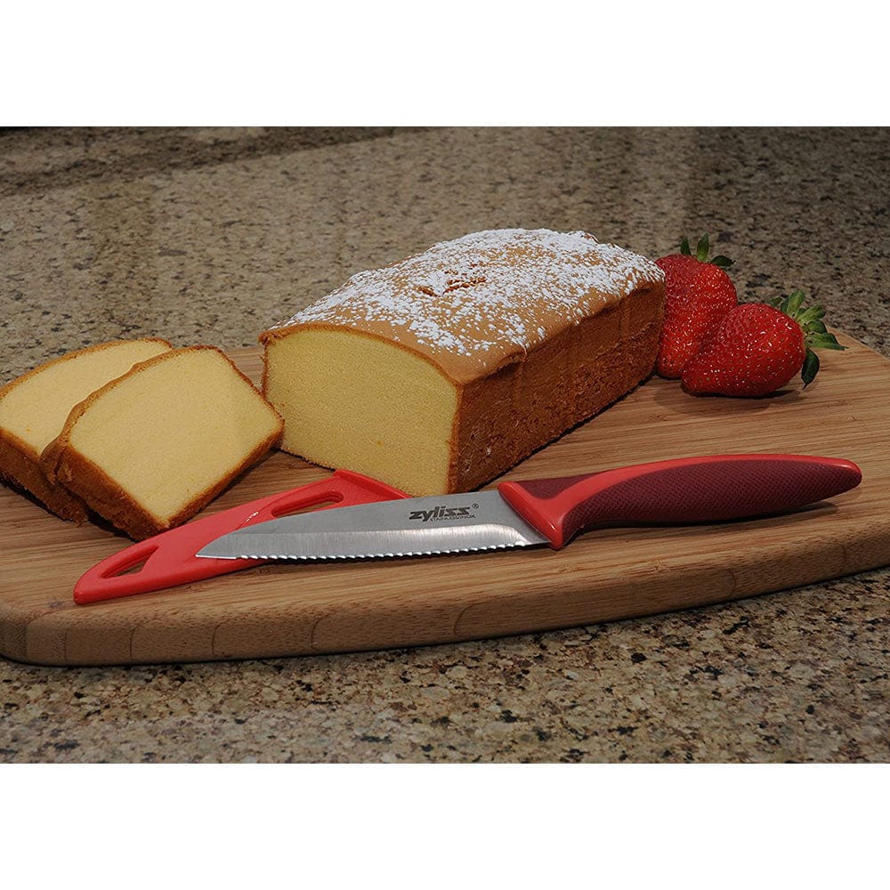 Serrated Paring Knife With Sheath Cover 4 inch