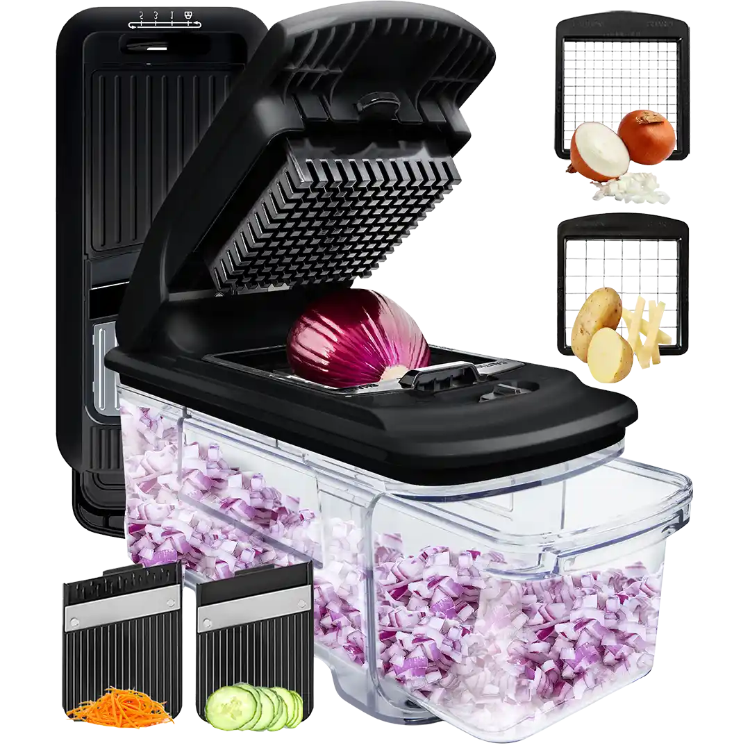 All-in-1 Mandoline Slicer Spiralizer & Chopper
