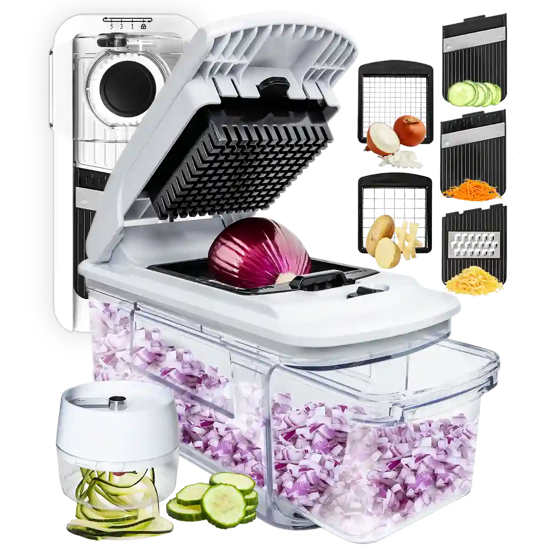 All-in-1 Mandoline Slicer Spiralizer & Chopper
