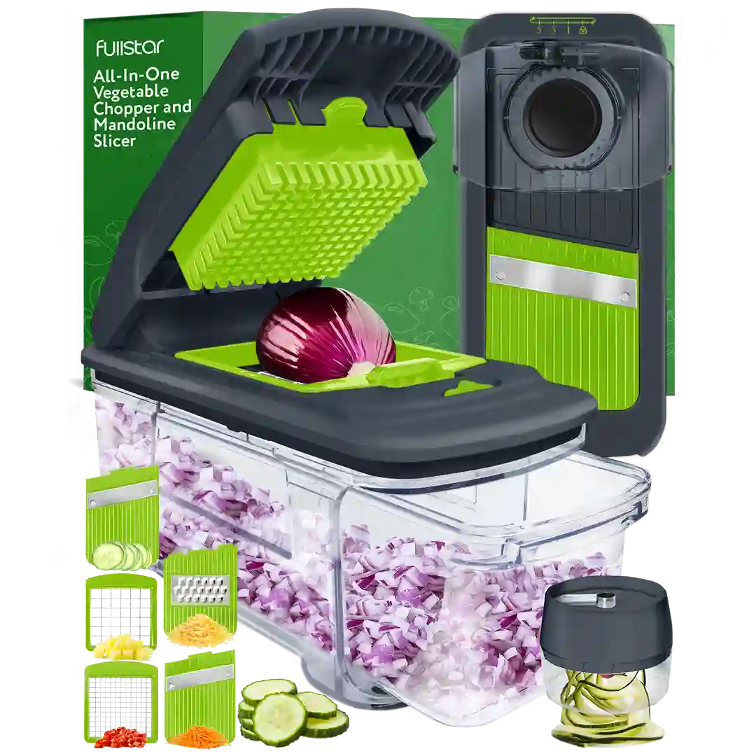 All-in-1 Mandoline Slicer Spiralizer & Chopper