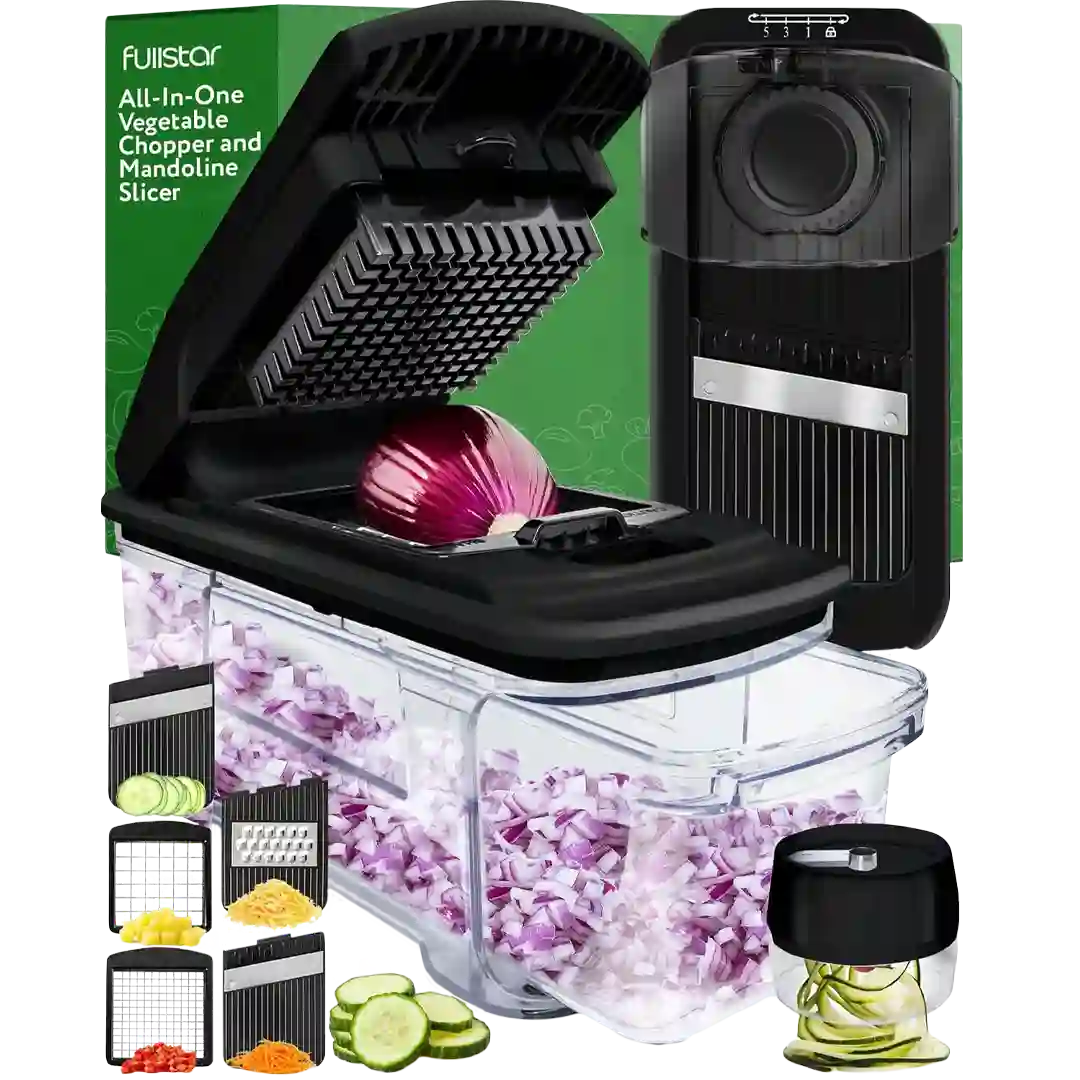 All-in-1 Mandoline Slicer Spiralizer & Chopper