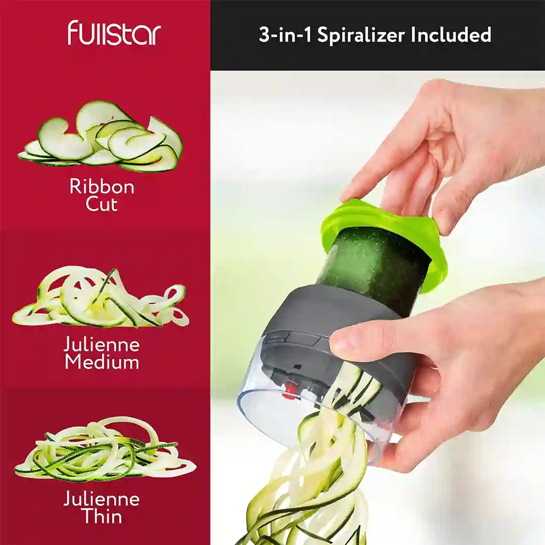 All-in-1 Mandoline Slicer Spiralizer & Chopper
