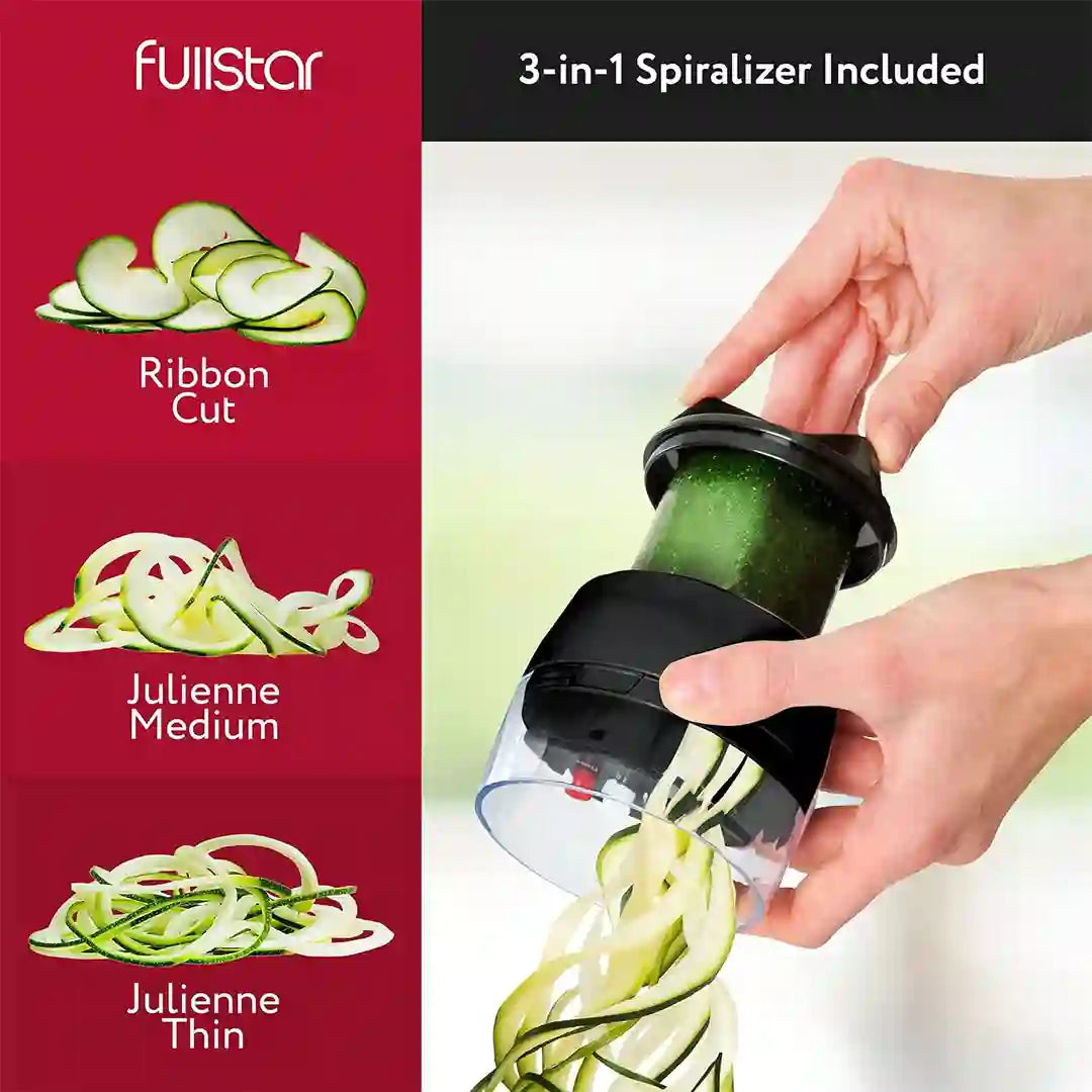 All-in-1 Mandoline Slicer Spiralizer & Chopper